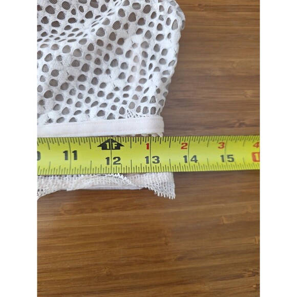 Victoria’s Secret Bralette Pale Blush Pink Lace & Mesh Lined Racer Back Sz L - Picture 6 of 7